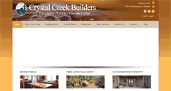Desktop Screenshot of crystalcreekhomes.com