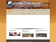Tablet Screenshot of crystalcreekhomes.com